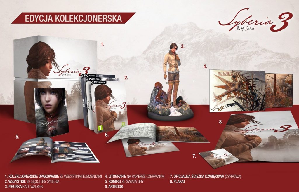 syberia 3 pl edycja 2kolekcjonerska pc