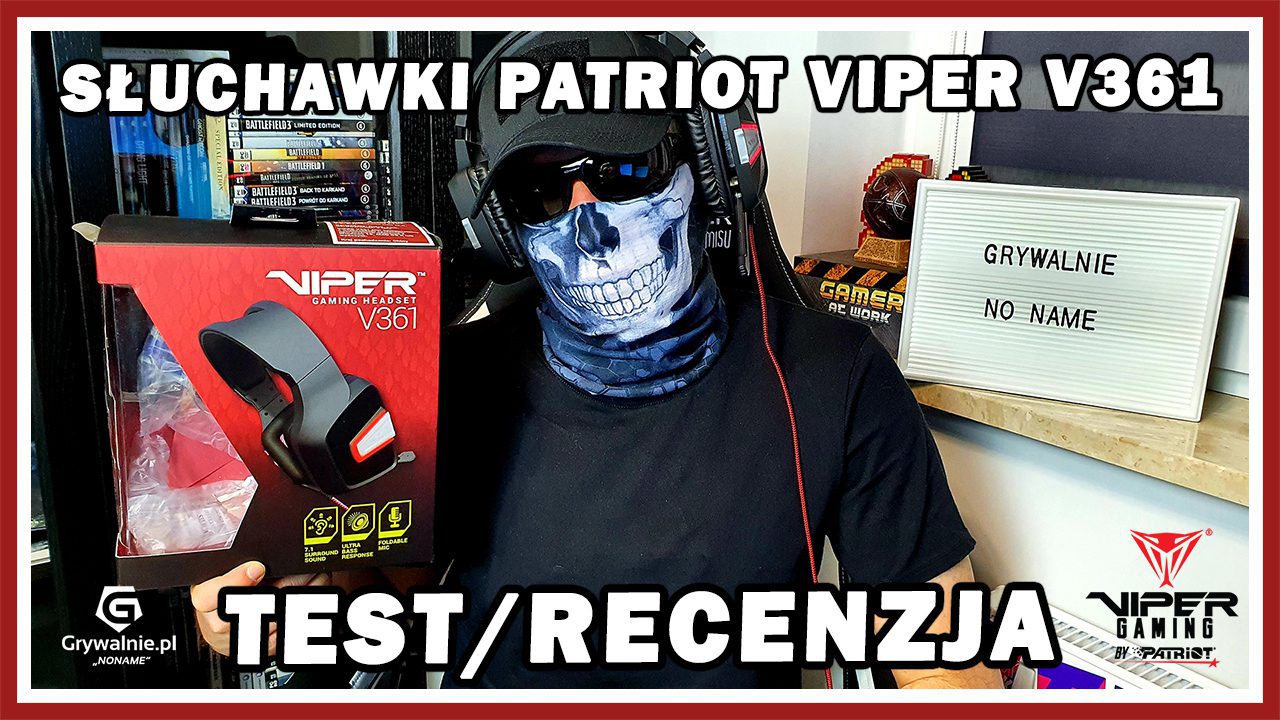 Patriot Viper V361. Słuchawki dla graczy (7.1, LED, Ultra BASS) – Test/Recenzja Patriot Viper V361. Słuchawki dla graczy (7.1, LED, Ultra BASS) - Test/Recenzja