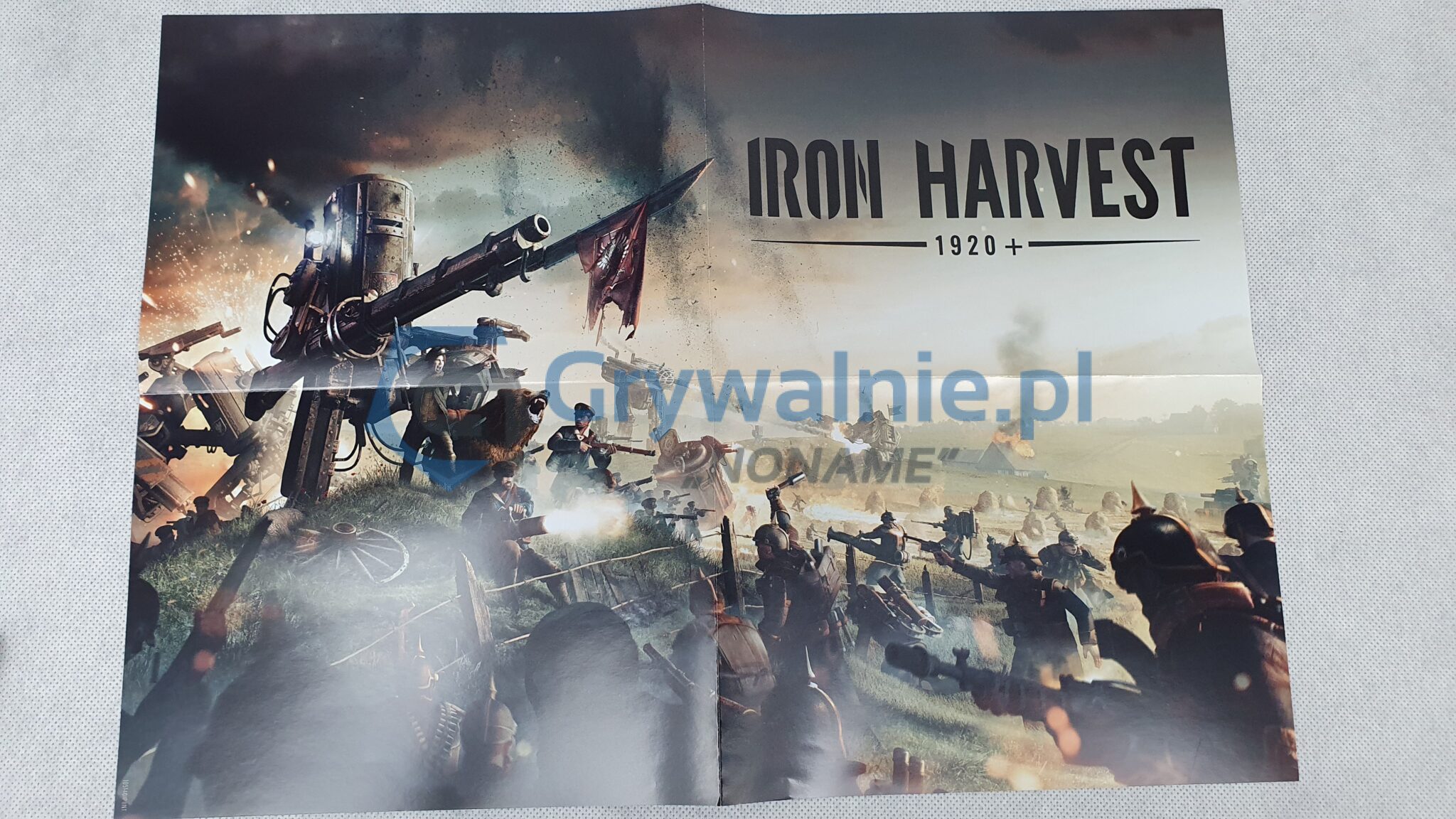 Dwustronny plakat z unikalną grafiką.