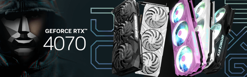 GeForce RTX 4070 od KFA2 z serii Extreme Gamer i 1 Click OC Edition 12 GeForce RTX 4070 od KFA2 z serii Extreme Gamer i 1-Click OC Edition