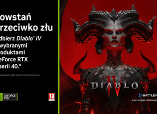 Kup KFA2 GeForce RTX 4080 16 GB SG 1-Click OC i zgarnij Diablo IV za darmo NVIDIA z KFA2 wystartowali z promocją, gdzie osoby, które zakupiły wybrany model karty graficznej z serii RTX 4000, otrzymają grę Diablo IV.
