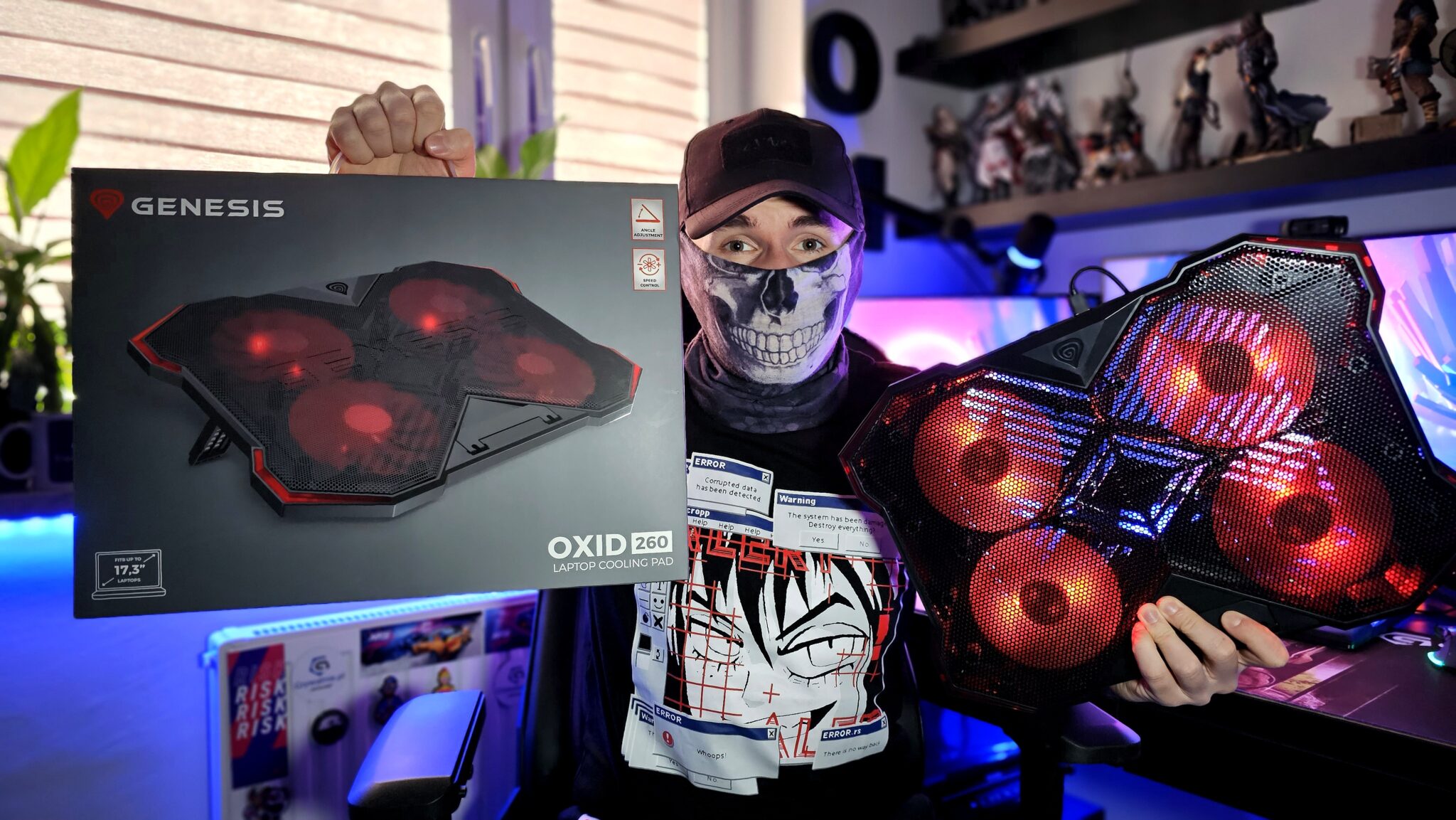 Genesis OXID 260 Podstawka chłodząca pod laptopa Genesis OXID 260 Podstawka chłodząca pod laptopa