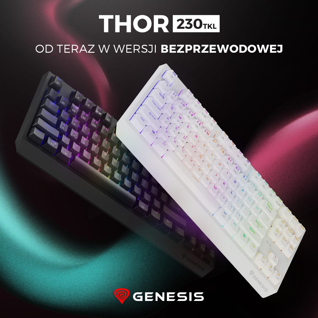 Klawiatura GENESIS Thor 230 TKL Wireless (1) Klawiatura GENESIS Thor 230 TKL Wireless