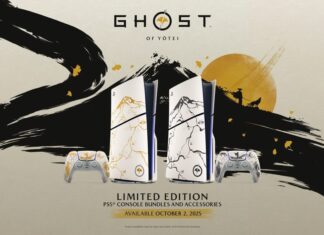 PlayStation 5 Ghost of Yotei Gold Black – Konsola, DualSense, Obudowa PlayStation 5 Ghost of Yotei Gold Black - Konsola, DualSense, Obudowa