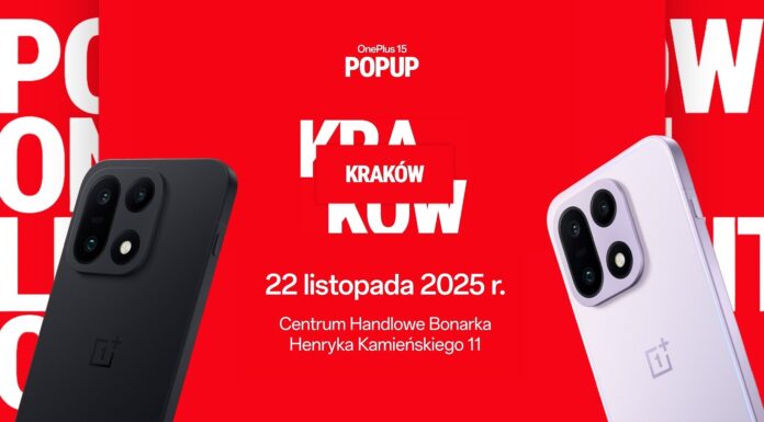 OnePlus 15 Pop-Up Store Kraków OnePlus 15 Pop-Up Store Kraków 22 Listopada 2025