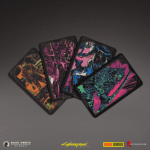 Karty tarota Cyberpunk 2077 The Official Tarot Deck Guidebook 2